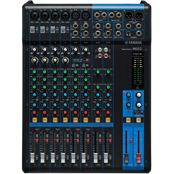 Main product image for Yamaha MG12 12 Channel 4-Bus Stereo Mixing Console 247-6034